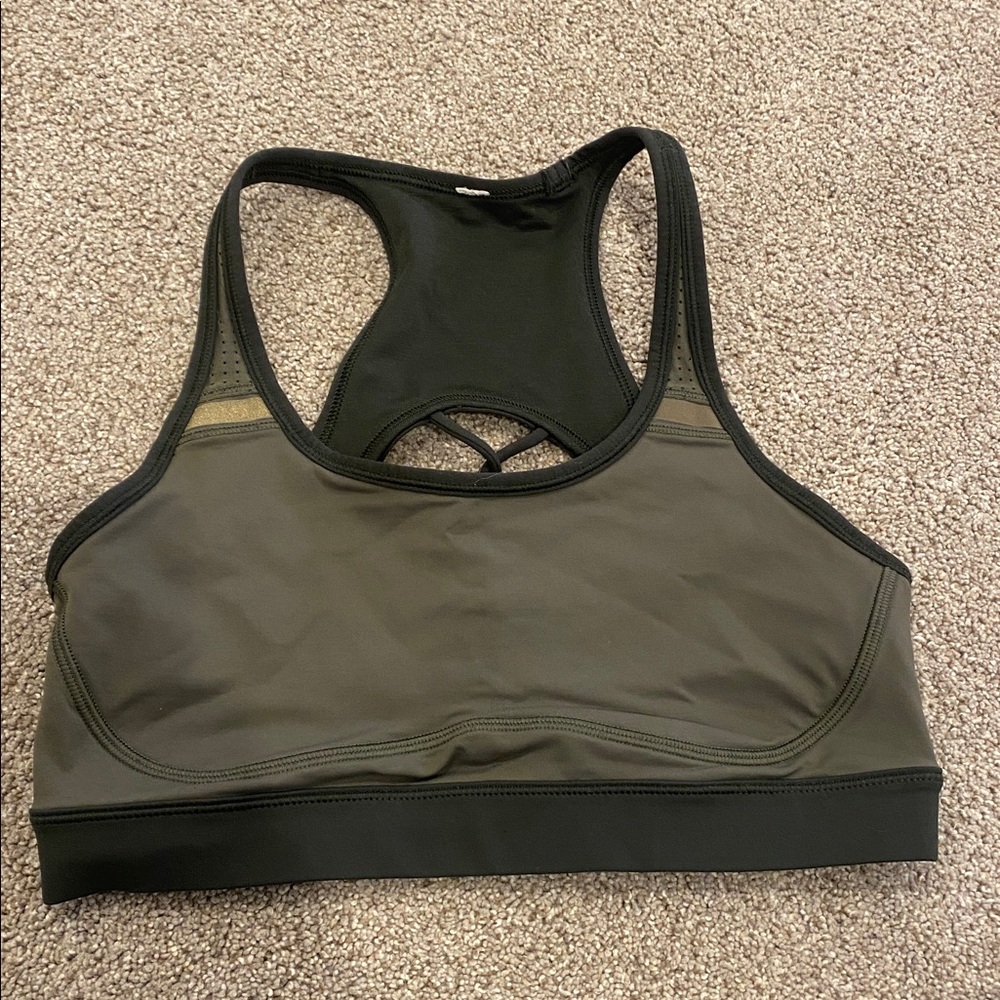 lululemon athletica Olive and Black Sports Bra